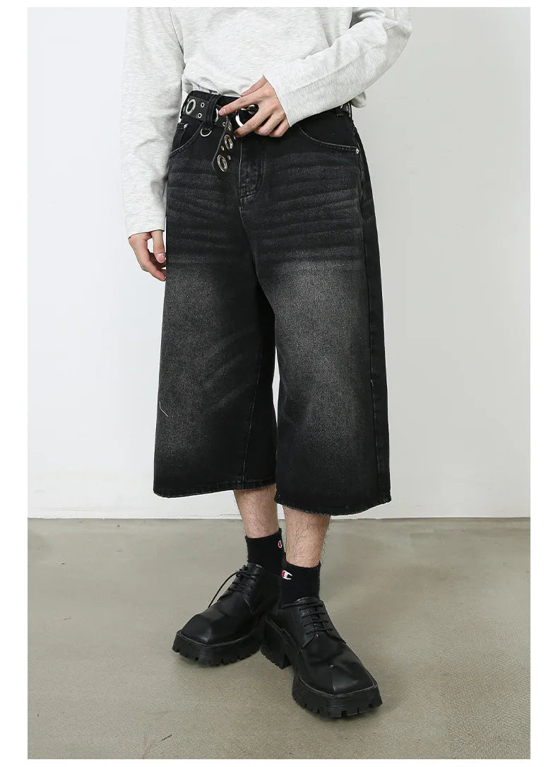OverEase™ – Vintage Oversize Denim Shorts 2025 (Wide Leg, Relaxed & Throwback Inspired)