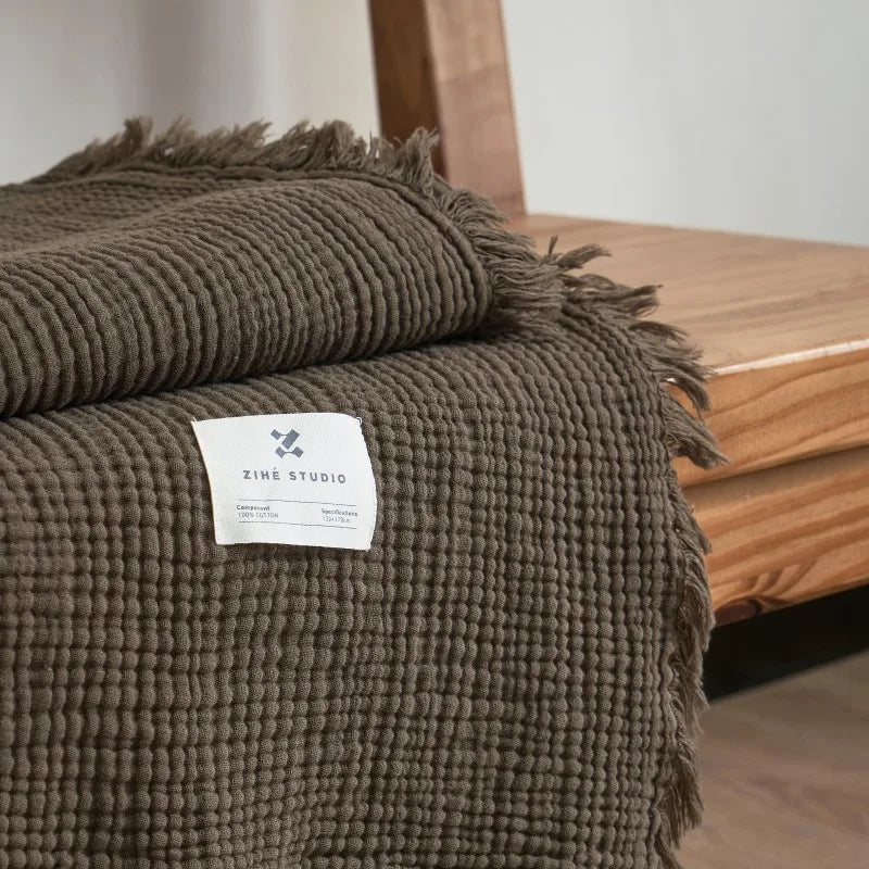 Soft Cotton Throw Blanket