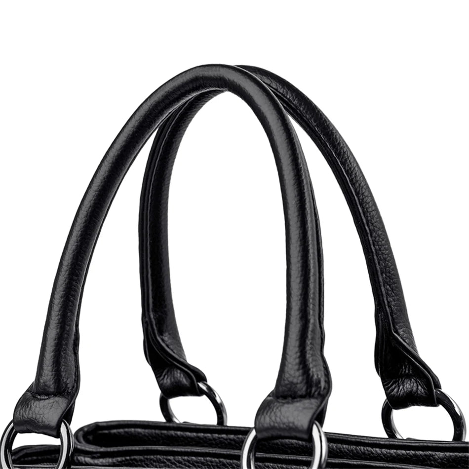 Triple Compartment Tote Bag
