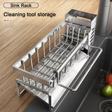 Stainless Steel Sink Storage Rack – Kitchen Sponge Organizer