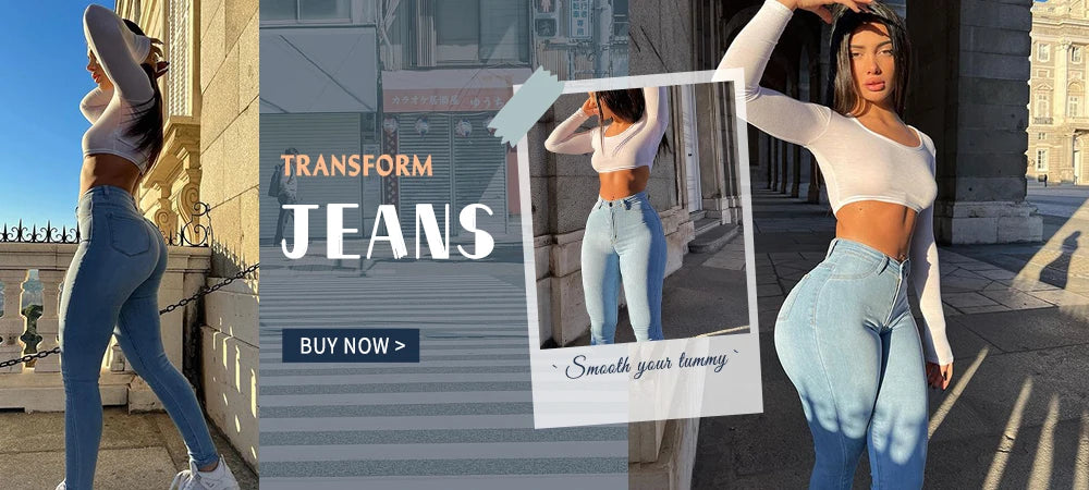 Women Tummy Control Jeggings
