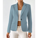 MuseTrim™ – Sleek Business Lapel Blazer (Minimalist Single-Button, Modern Fit)