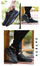 Men Indestructible Steel Toe Sneakers