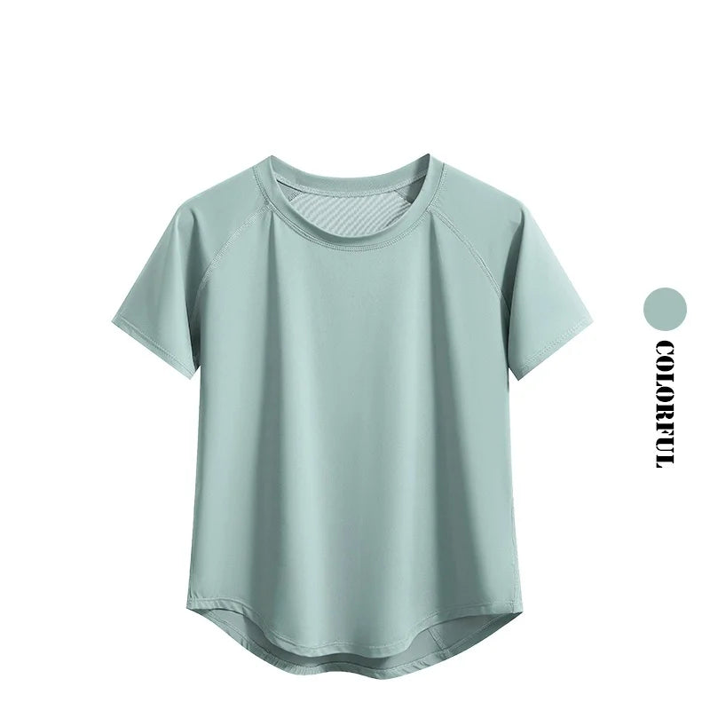 Women Quick Dry Short Sleeve Yoga T Shirt
