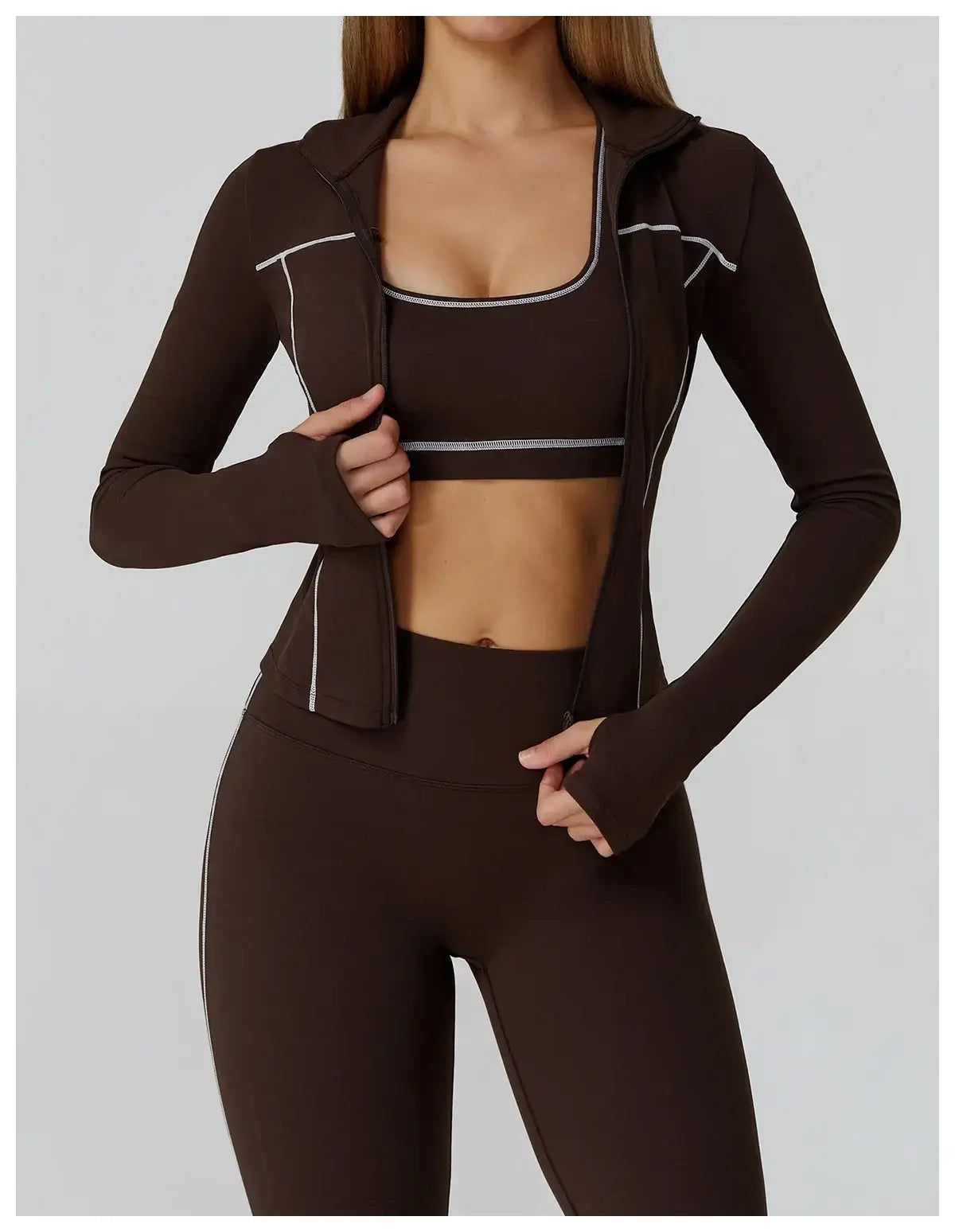Women Slim Fit Long Sleeve Running Jacket