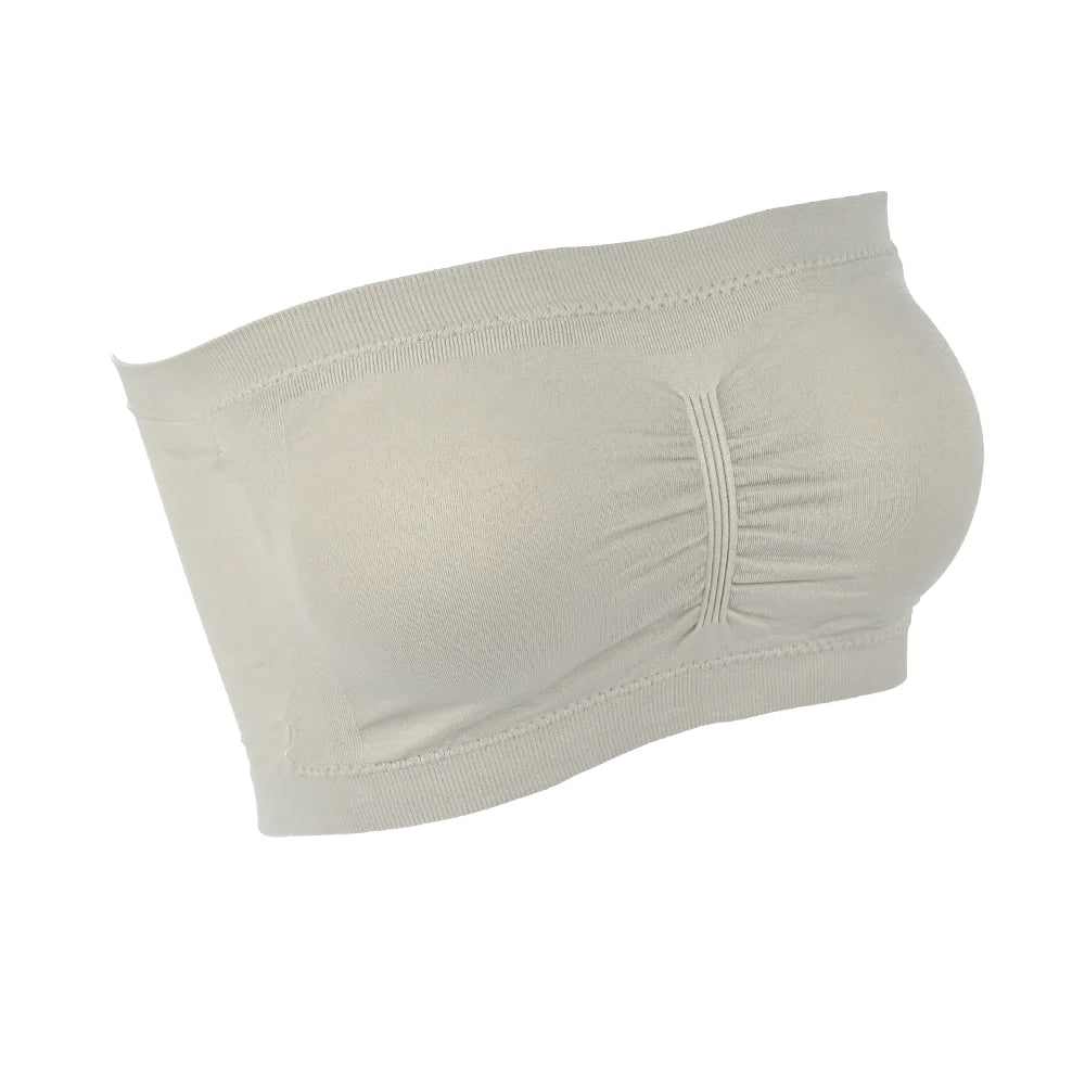 Women S-6XL Strapless Bra Top
