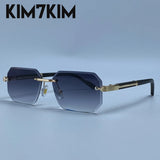 Elite Rimless Rectangle Sunglasses
