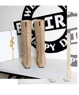 Korean Suede Knee High Boots