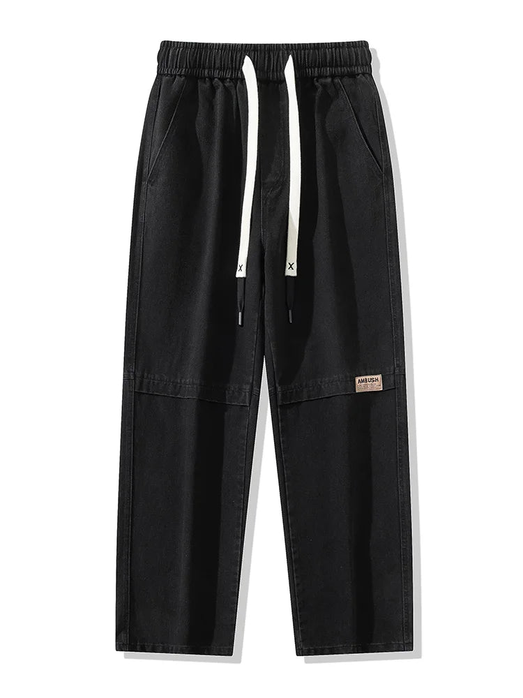 Men Retro Wide Leg Jeans