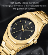 LIGE Men’s Leather Quartz Sports Watch