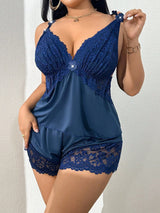 Curvy Grace Satin Set