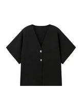Women Solid Knit Button Waistcoat