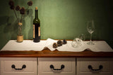 Cotton Sage Green Table Runner