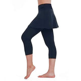 Women High Elastic 2-Piece Skirt Pants Set