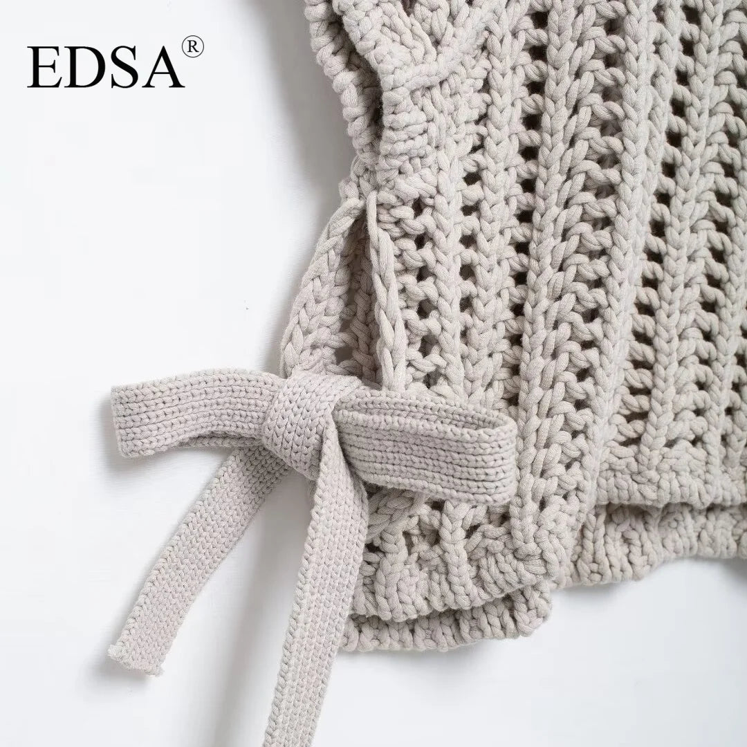 Women's Chunky Knit Cropped Sweater