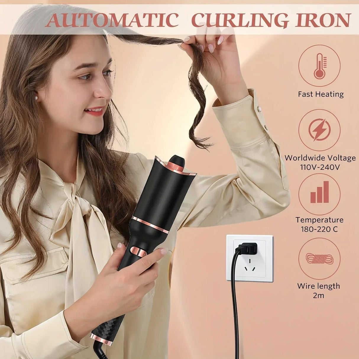 TINSOL Auto-Rotating Air Curling Iron