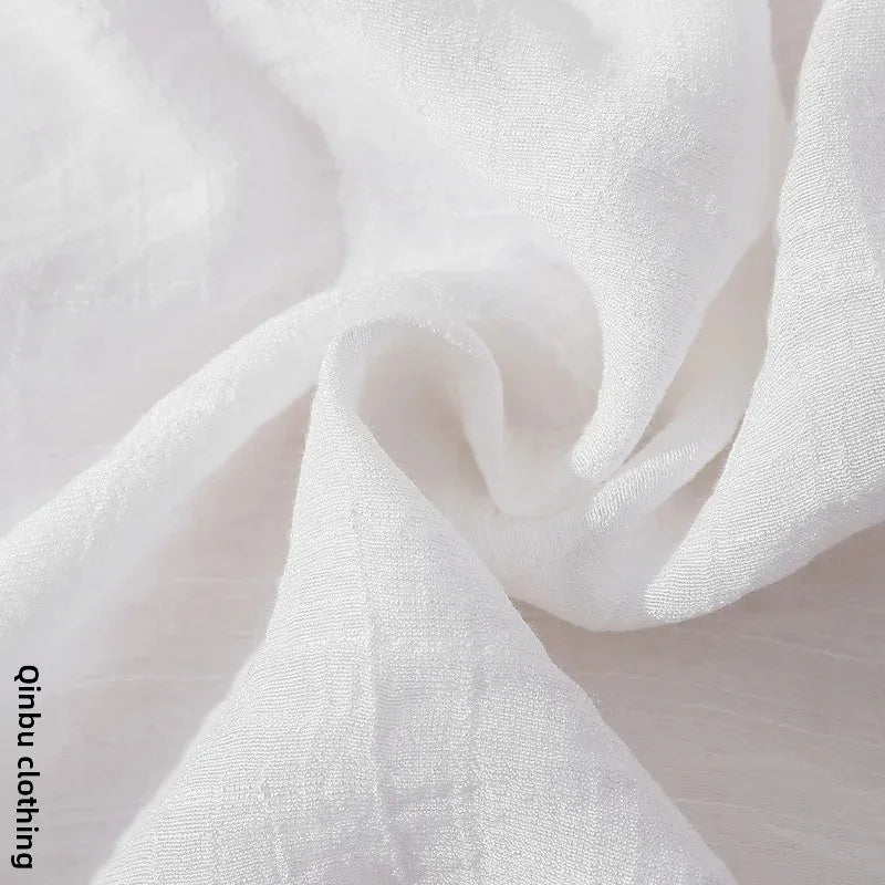 Women White Sleeveless A-Line Dress