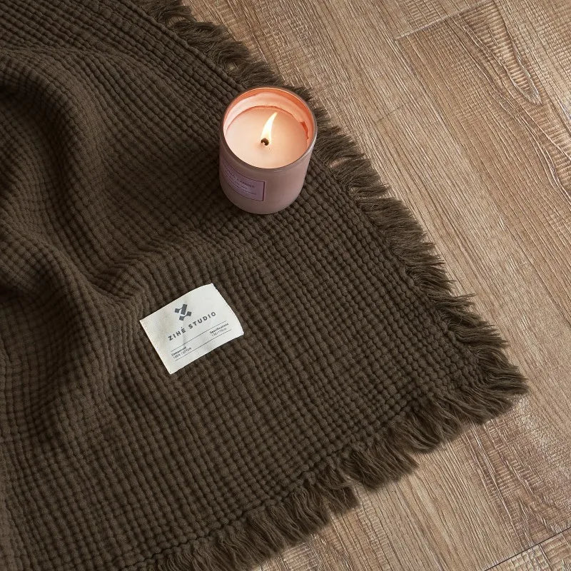 Soft Cotton Throw Blanket