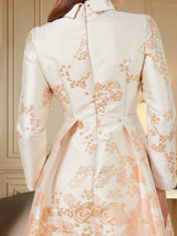 Women's Jacquard Evening Dress