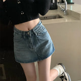 CuteGlow™ – Korean High Waist Mini Skirt (Slim Fit, Vintage Street)