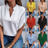 Sophia V-Neck Office Blouse
