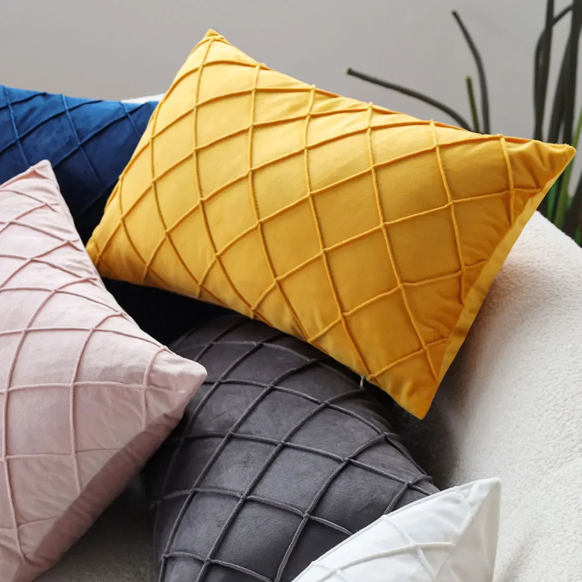 Yellow Decorative Pillow Cover
