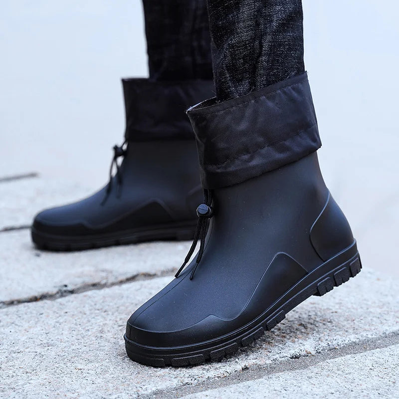 Men’s Medium Closed Anti-Slip Rain Boots