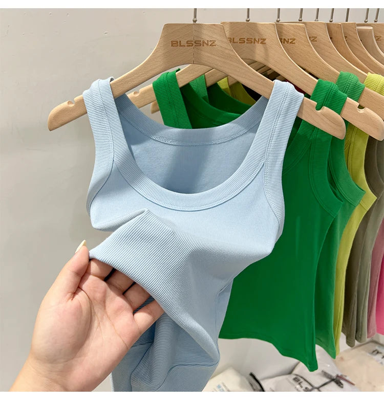 Basic Ribbed Tank Top