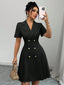 Women's Double Breasted Midi Dress