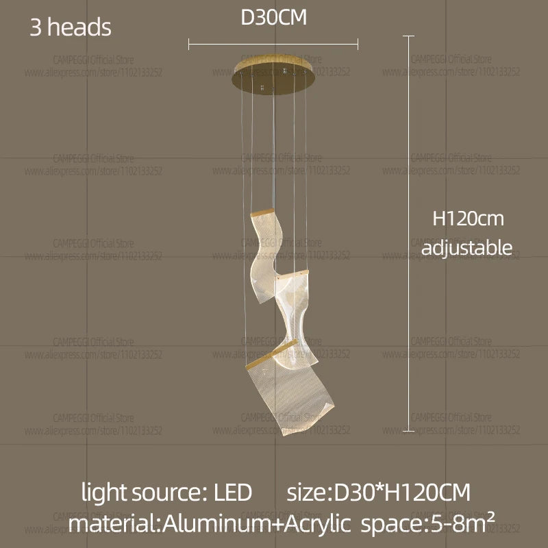 Modern LED Chandelier Pendant Lamp