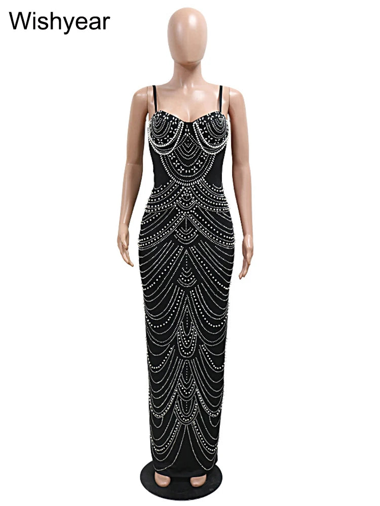 Royal Crystal Pearl Gown