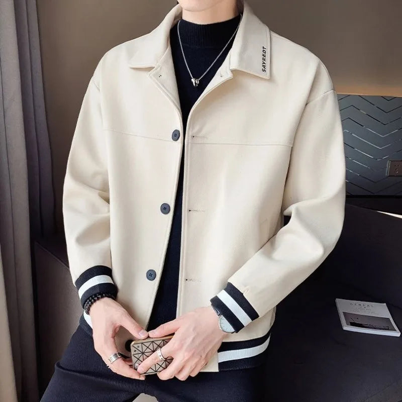 Men’s Slim Fit Wool Blend Jacket