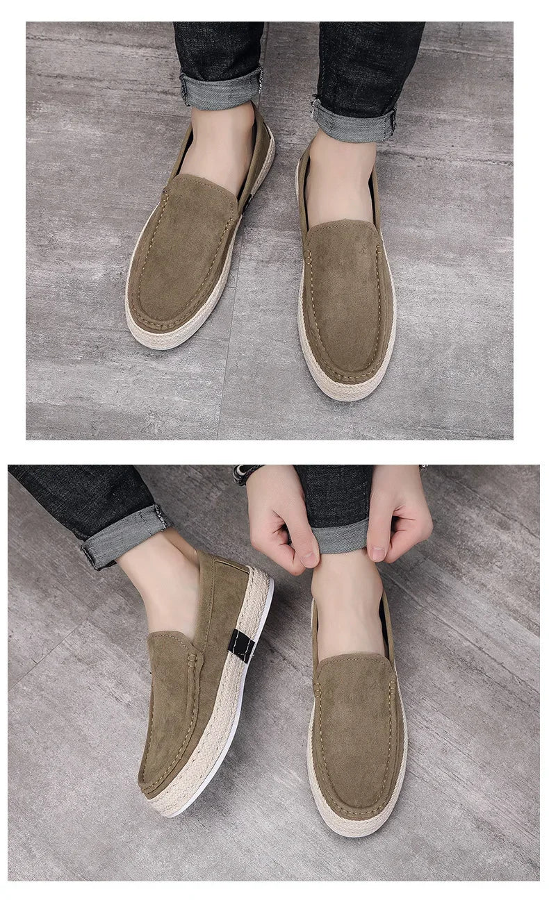 Men’s Suede Loafers Casual Flats