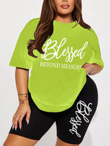 Women Plus Size Summer Casual Short Set