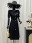 Women's Elegant V-Neck Fitted Dress