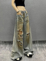 Ripped Retro Y2K High Waist Jeans