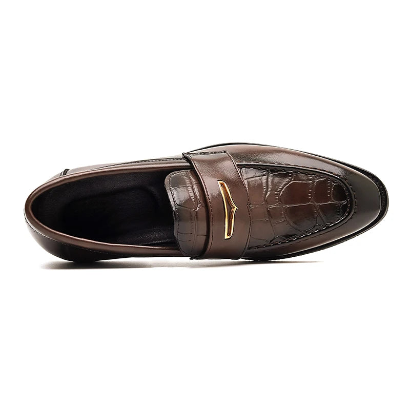 Men’s Black PU Leather Loafers