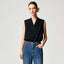 Amii Sleeveless Chiffon Office Blouse