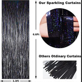 Foil Tinsel Fringe Curtain Backdrop