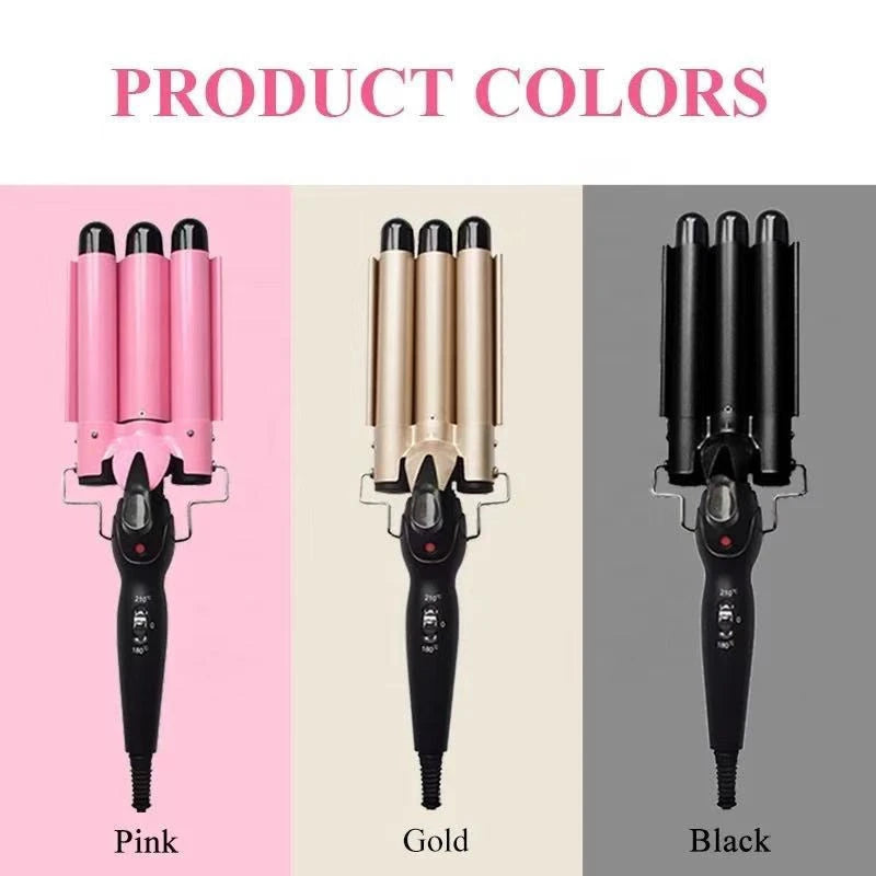 Triple Barrel Hair Curling Iron