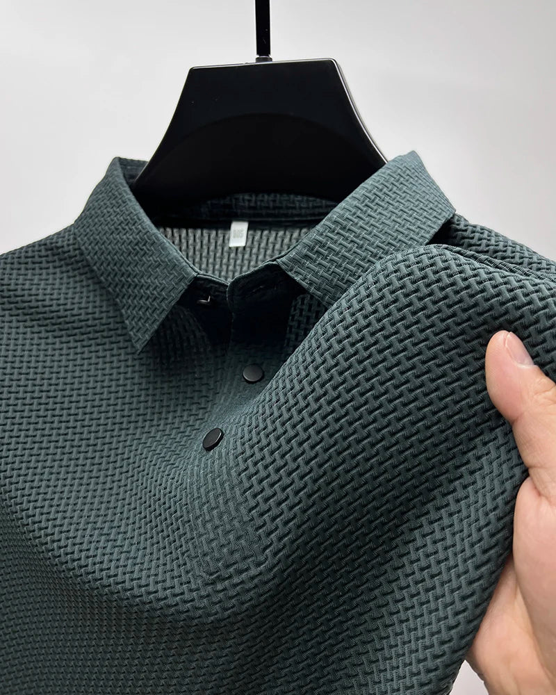 Men Ice Silk Polo Shirt