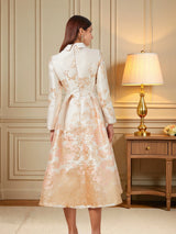 Women's Jacquard Evening Dress