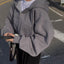 Women's Y2K Cropped Zip Hoodie
