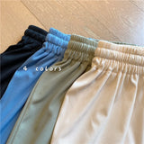 Women Ice Silk Loose Sports Shorts