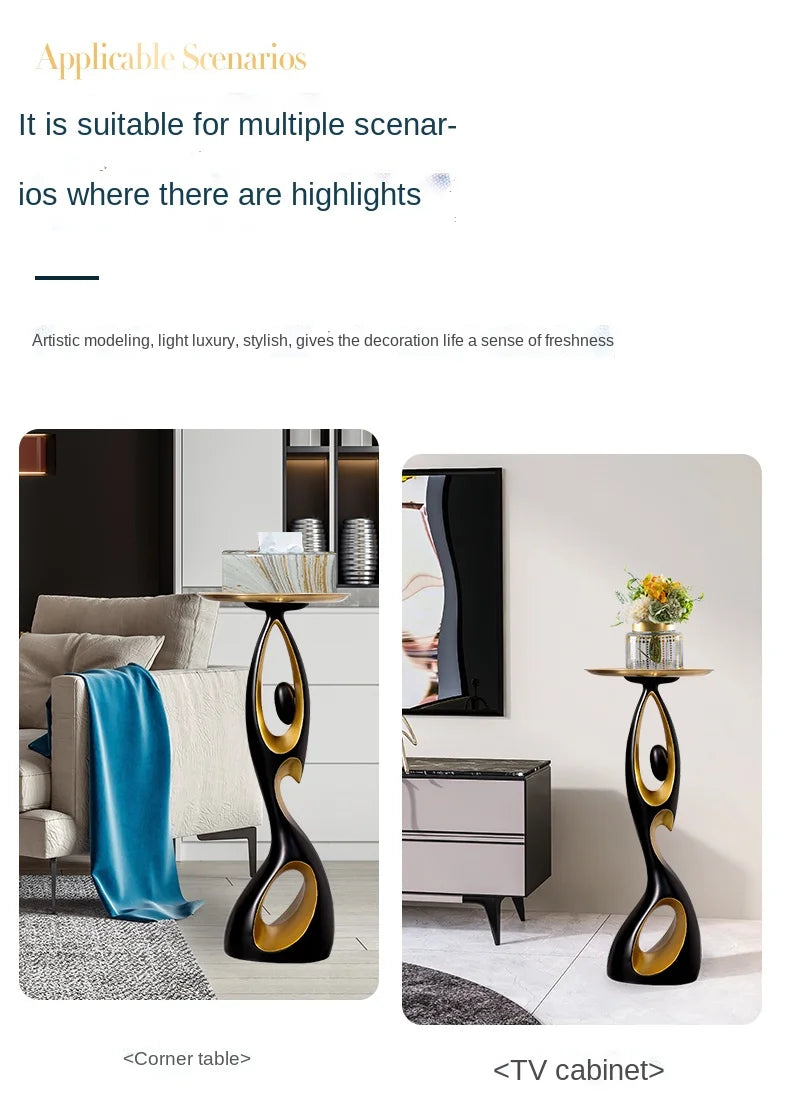 Abstract Sofa Side Table