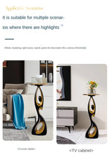 Abstract Sofa Side Table
