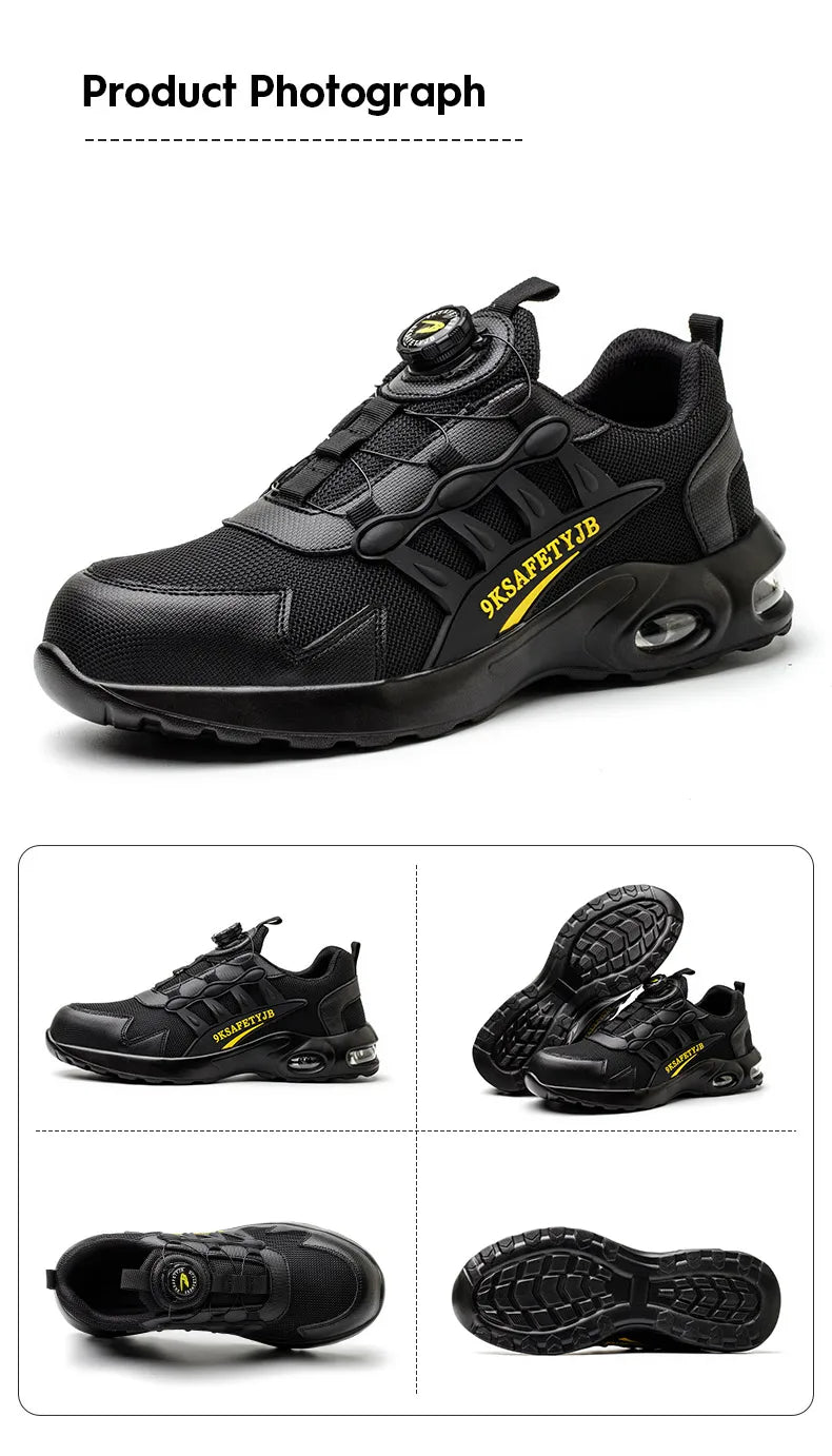 Men Air Cushion Safety Sneakers