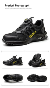 Men Air Cushion Safety Sneakers