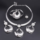 Dubai Silver Plated Luxury Jewelry Set