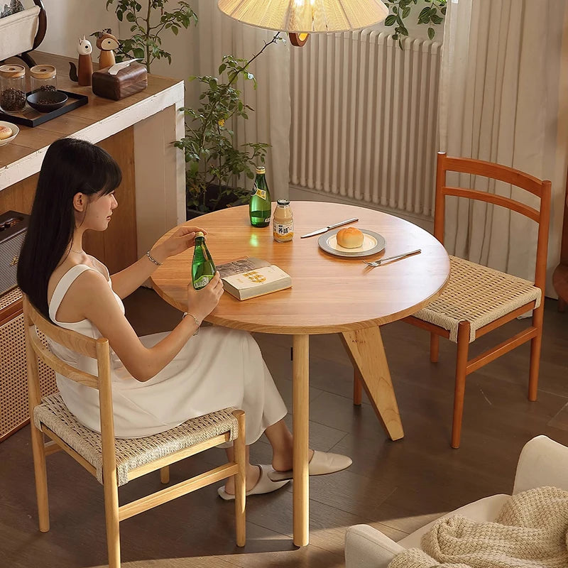 Solid Wood Round Dining Table